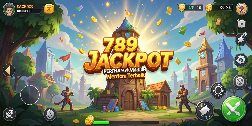 Tangkapan layar permainan Tower Defense yang penuh aksi dan strategi.
