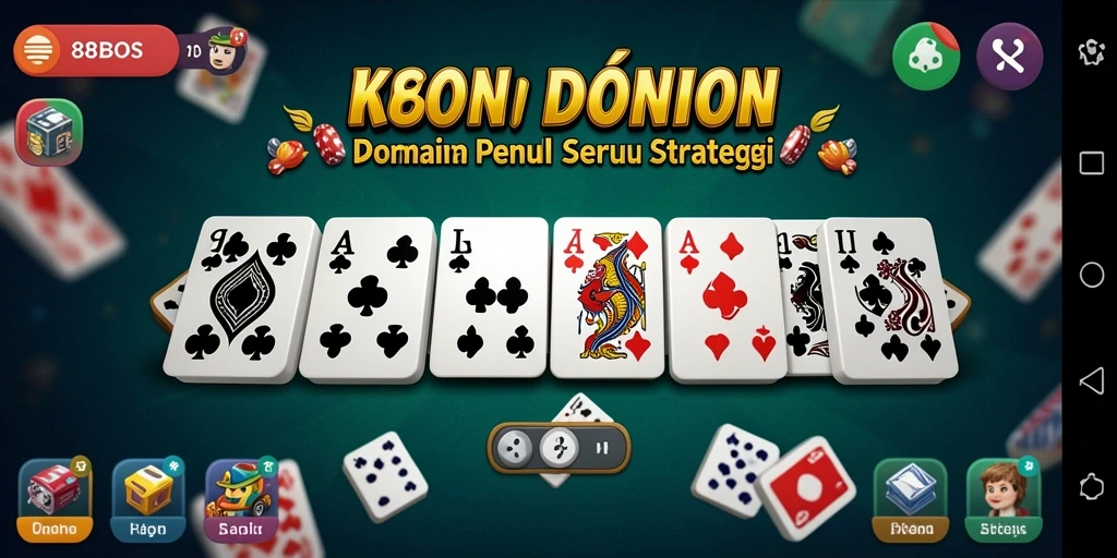 Gameplay seru dalam aplikasi 88BOS dengan Domino.