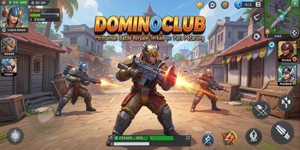 Tampilan gameplay seru di arena pertempuran DOMINOCLUB.
