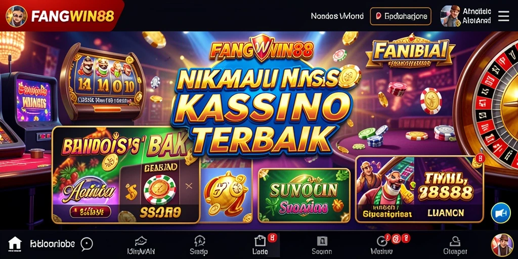 Screenshot FANGWIN88 menampilkan gameplay Kasino yang menarik dan interaktif.
