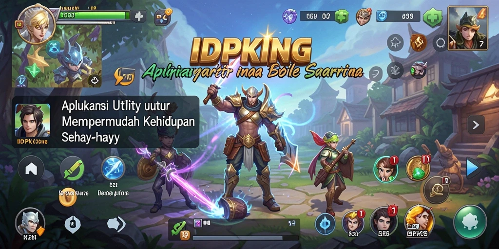 Tampilan utama IDPKING dengan fitur Utility yang lengkap.