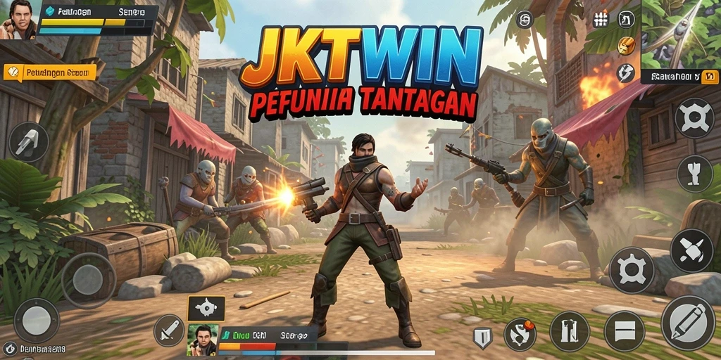 Tampilan gameplay JKTWIN yang penuh aksi dan petualangan.