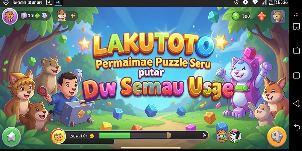 Gameplay seru LAKUTOTO dengan berbagai teka-teki menarik.