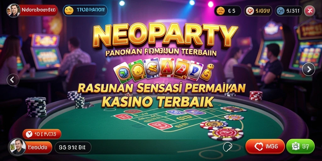 Tampilan gameplay seru di NEOPARTY dengan berbagai pilihan permainan Kasino.