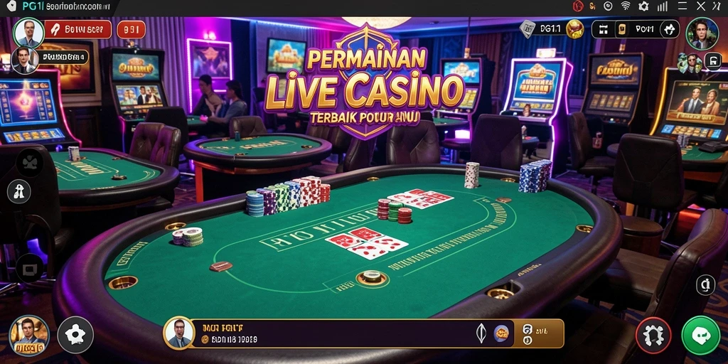 Gameplay Live Casino yang menarik dengan dealer langsung dan suasana nyata.