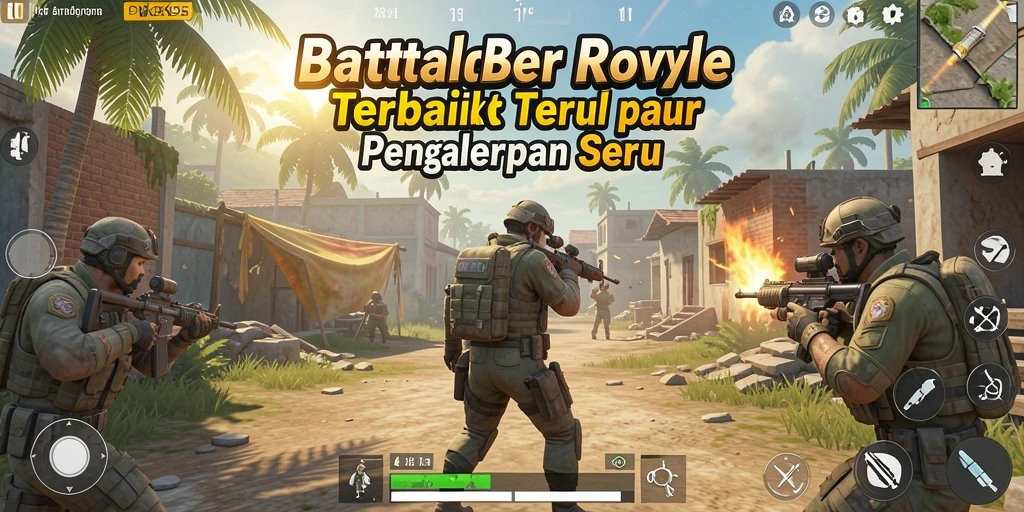 Tampilan gameplay PK95 yang intens dalam pertempuran Battle Royale.