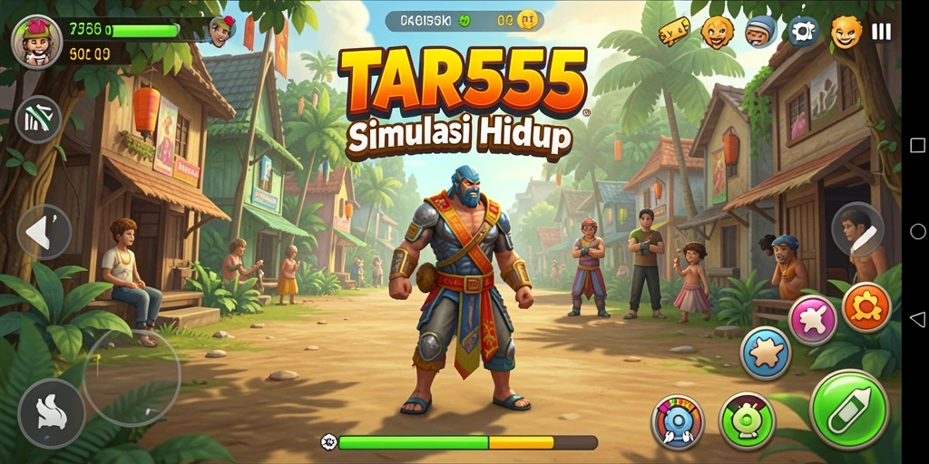 Tangkapan layar menunjukkan gameplay mendalam dari TAR555.