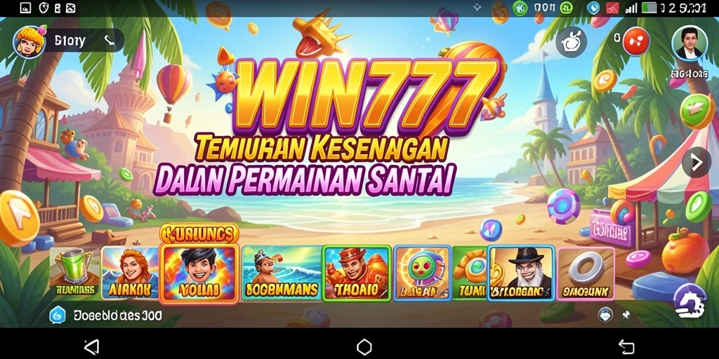 Tangkapan layar gameplay WIN777 yang menampilkan aksi seru permainan santai.