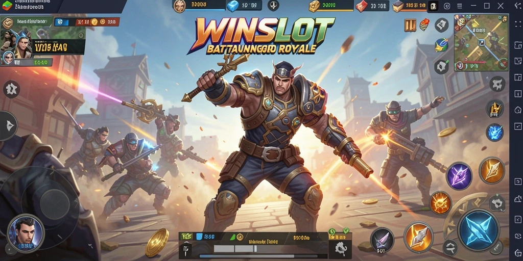 Tampilkan aksi seru gameplay WINSLOT di arena Battle Royale.